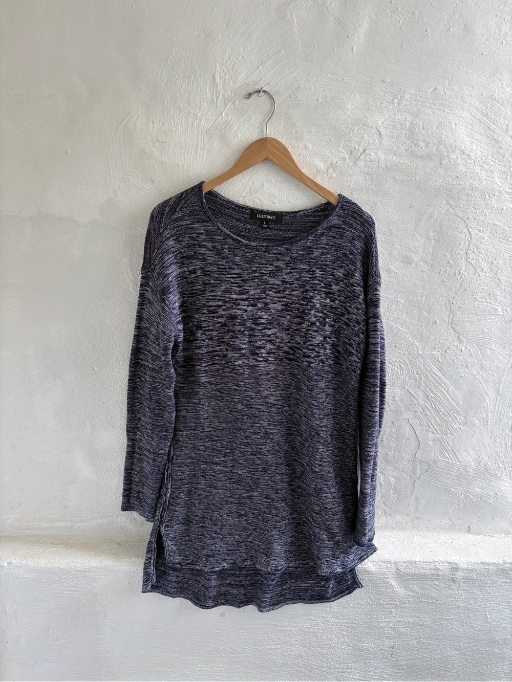Ellen Tracy marled knit pullover sweater
